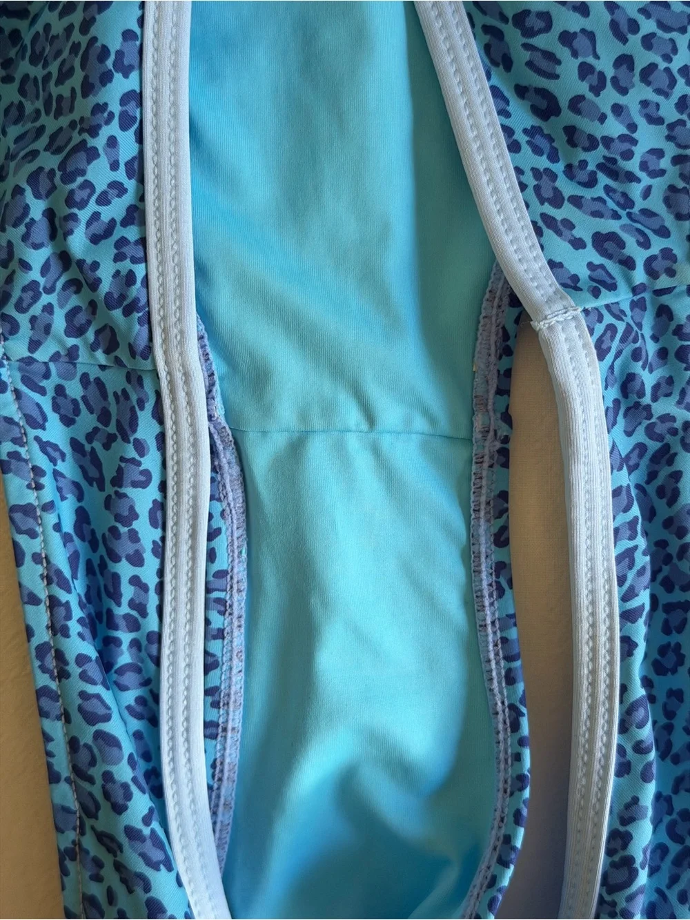 Frankie’s bikinis blue leopard bikini